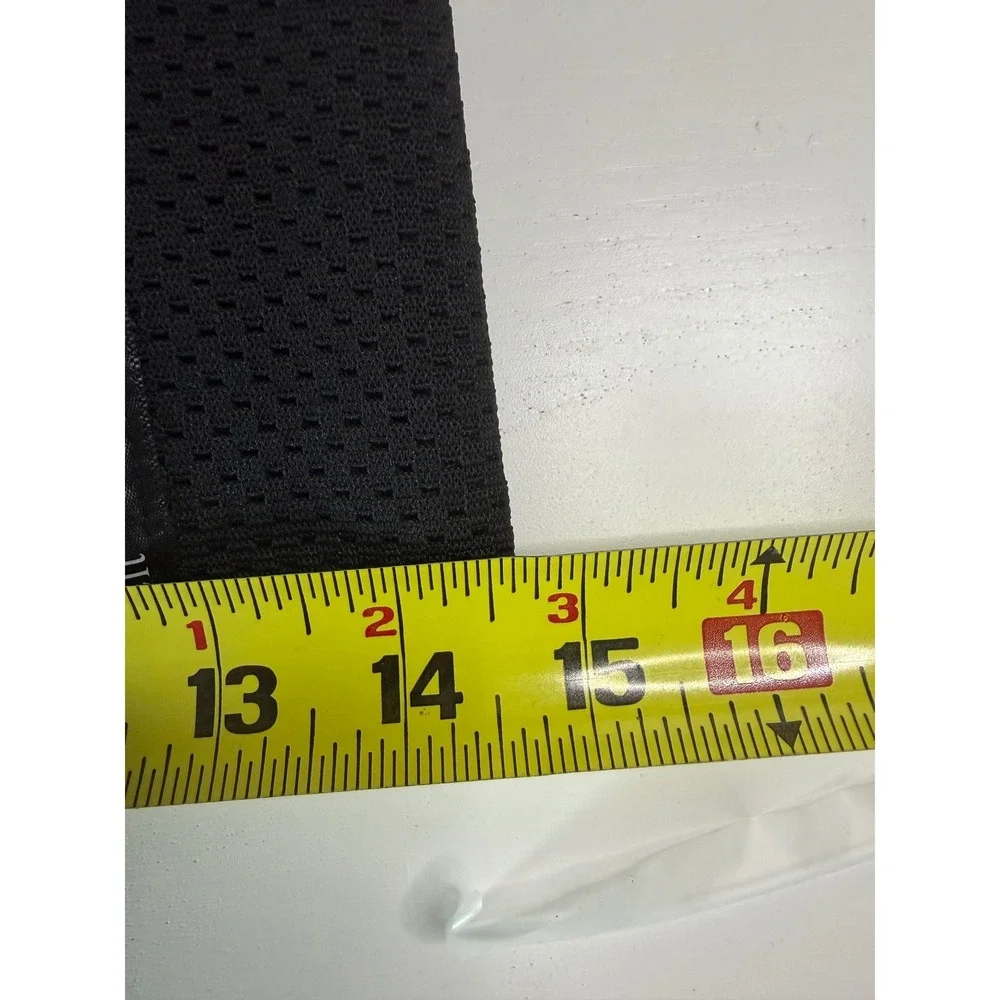 Black Mesh Waist Trainer Sports Belt Adjustable Hook Eye Closure XXL